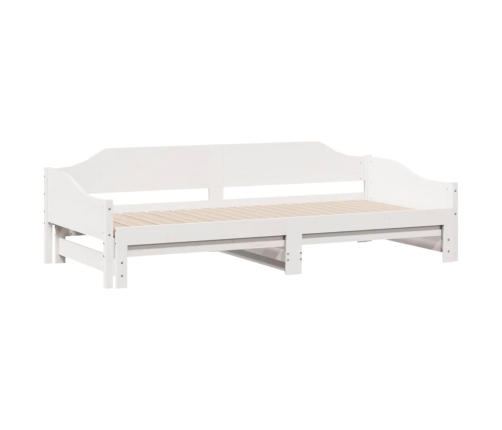 Sofá cama nido madera maciza de pino blanco 90x200 cm