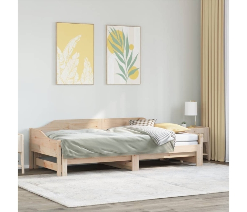 Sofá cama nido sin colchón madera maciza 90x190 cm