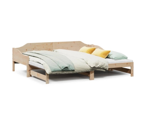 Sofá cama nido sin colchón madera maciza 90x190 cm