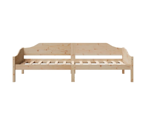 Estructura de cama sin colchón madera maciza de pino 80x200 cm