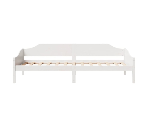 Cama sin colchón madera maciza de pino blanca 80x200 cm