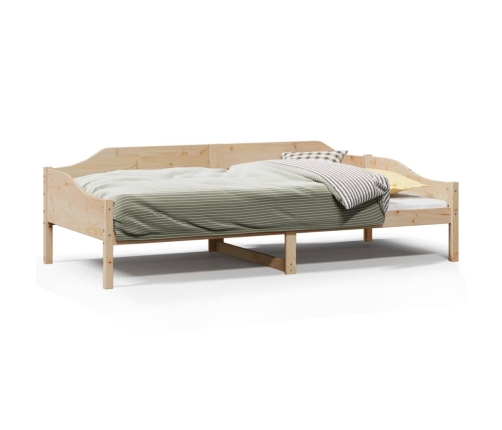 Estructura de cama sin colchón madera maciza de pino 90x200 cm