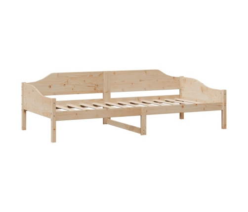 Estructura de cama sin colchón madera maciza de pino 90x200 cm