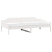 Estructura de cama sin colchón madera de pino blanca 90x200 cm