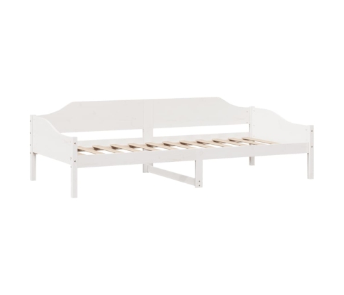 Estructura de cama sin colchón madera de pino blanca 90x200 cm