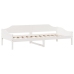 Estructura de cama sin colchón madera de pino blanca 90x200 cm