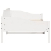 Estructura de cama sin colchón madera de pino blanca 90x200 cm