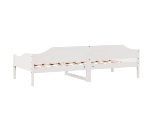 Estructura de cama sin colchón madera de pino blanca 90x200 cm