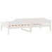 Estructura de cama sin colchón madera de pino blanca 90x200 cm