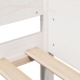 Estructura de cama sin colchón madera de pino blanca 90x200 cm