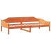 Estructura de cama sin colchón madera de pino marrón 90x200 cm