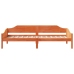Estructura de cama sin colchón madera de pino marrón 90x200 cm