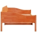 Estructura de cama sin colchón madera de pino marrón 90x200 cm