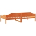 Estructura de cama sin colchón madera de pino marrón 90x200 cm
