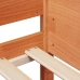 Estructura de cama sin colchón madera de pino marrón 90x200 cm
