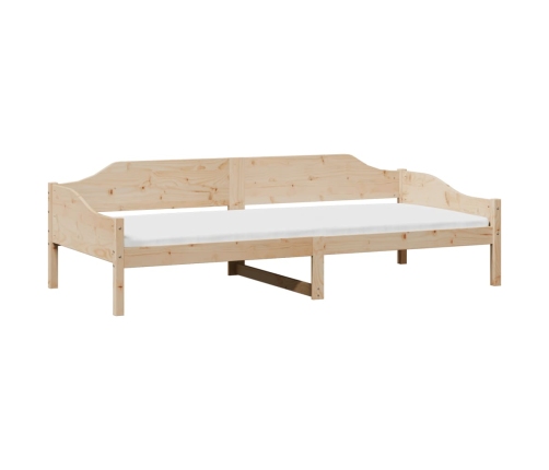 Estructura de cama sin colchón madera maciza de pino 90x190 cm