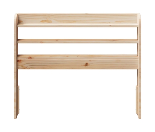 Cabecero de cama con estantes madera maciza de pino 90 cm