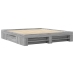Estructura de cama madera de ingeniería gris Sonoma 200x200 cm