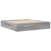 Estructura de cama madera de ingeniería gris Sonoma 200x200 cm