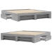 Estructura de cama madera de ingeniería gris Sonoma 200x200 cm