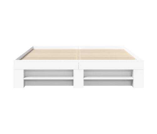 vidaXL Estructura de cama madera de ingeniería blanca 160x200 cm