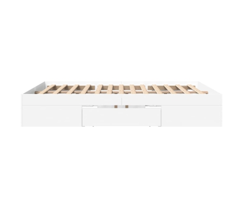 vidaXL Estructura de cama madera de ingeniería blanca 160x200 cm