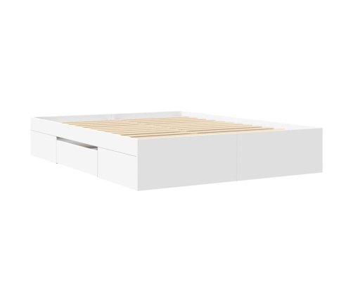 vidaXL Estructura de cama madera de ingeniería blanca 160x200 cm