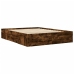 Estructura de cama sin colchón madera roble ahumado 150x200 cm