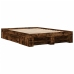 Estructura de cama sin colchón madera roble ahumado 140x200 cm