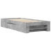 Estructura de cama madera de ingeniería gris hormigón 90x200cm