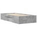 Estructura de cama madera de ingeniería gris hormigón 90x200cm