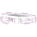 Estructura de cama madera de ingeniería gris hormigón 90x200cm