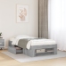 vidaXL Estructura de cama madera de ingeniería gris Sonoma 90x200 cm