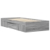 vidaXL Estructura de cama madera de ingeniería gris Sonoma 90x200 cm