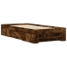 Estructura de cama sin colchón madera roble ahumado 90x190 cm