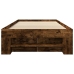 Estructura de cama sin colchón madera roble ahumado 90x190 cm