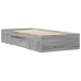 Estructura de cama madera de ingeniería gris Sonoma 90x190 cm
