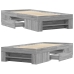 Estructura de cama madera de ingeniería gris Sonoma 90x190 cm
