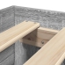 Estructura de cama madera de ingeniería gris Sonoma 90x190 cm