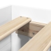 vidaXL Estructura de cama madera de ingeniería blanca 75x190 cm