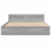 vidaXL Cama con cabecero madera de ingeniería gris Sonoma 180x200 cm