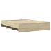 Estructura de cama sin colchón madera roble Sonoma 150x200 cm