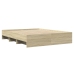 Estructura de cama sin colchón madera roble Sonoma 150x200 cm