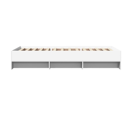 Estructura de cama madera de ingeniería blanca 100x200 cm