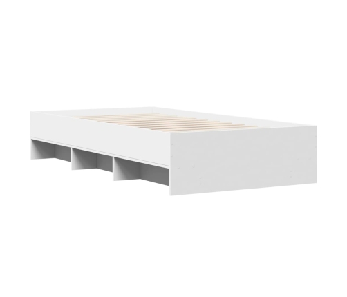 Estructura de cama madera de ingeniería blanca 90x200 cm