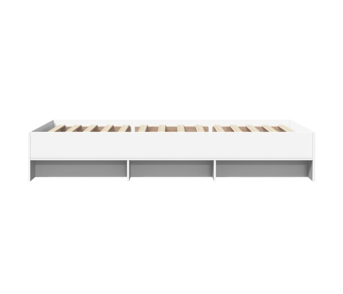 Estructura de cama madera de ingeniería blanca 90x200 cm