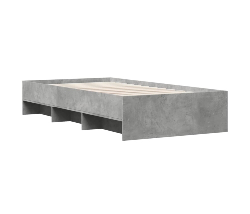 Estructura de cama madera de ingeniería gris Sonoma 90x200 cm