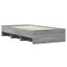 vidaXL Estructura de cama madera de ingeniería gris Sonoma 90x190 cm