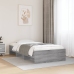 vidaXL Estructura de cama madera de ingeniería gris Sonoma 90x190 cm