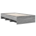 vidaXL Estructura de cama madera de ingeniería gris Sonoma 90x190 cm